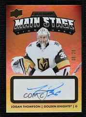 Logan Thompson [Gold] #MS-LT Hockey Cards 2022 Upper Deck Credentials Main Stage Signature Prices