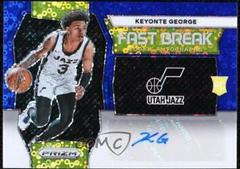 Keyonte George [Blue] #24 Basketball Cards 2023 Panini Prizm Fast Break Rookie Autograph Prices