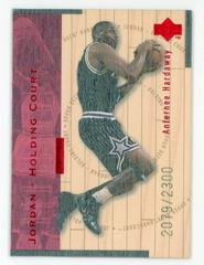 Anfernee Hardaway, Michael Jordan [Silver] #J19 Basketball Cards 1998 Upper Deck Hardcourt Jordan Holding Court Prices