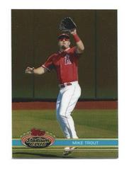 Mike Trout [Chrome Orange Refractor] Baseball Cards 2020 Stadium Club Prices
