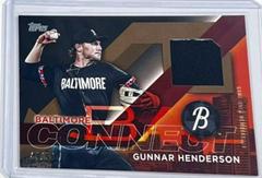 Gunnar Henderson [Gold] #CC-GH Baseball Cards 2024 Topps City Connect Swatch Prices