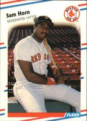 Sam Horn #355 Baseball Cards 1988 Fleer Glossy Prices