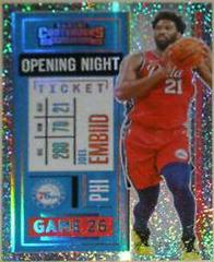 Joel Embiid [Opening Night Ticket] Basketball Cards 2020 Panini Contenders Prices