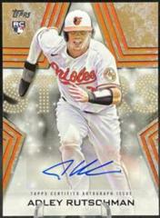 Adley Rutschman [Gold] Baseball Cards 2023 Topps Series 1 Stars Autographs Prices