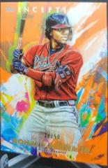 Ronald Acuna Jr. [Orange] Baseball Cards 2020 Topps Inception Prices