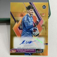 Roman Celentano [Gold Refractor] #A-RC Soccer Cards 2023 Finest MLS Autograph Prices