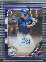 James Outman [Purple] Baseball Cards 2019 Bowman Prospect Autographs Prices