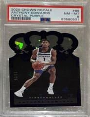Anthony Edwards [Crystal Purple] Basketball Cards 2020 Panini Crown Royale Prices