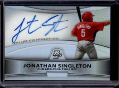Jonathan Singleton [Green Refractor] #BPAJS Baseball Cards 2010 Bowman Platinum Prospect Autograph Prices