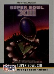 Super Bowl XIII #13 Football Cards 1990 Pro Set Theme Art Prices