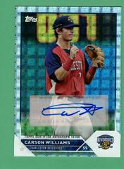 Carson Williams [Autograph Foilfractor] #PD-3 Baseball Cards 2023 Topps Pro Debut Prices