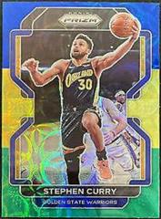 Stephen Curry [Blue Yellow Green Choice Prizm] #154 Basketball Cards 2021 Panini Prizm Prices