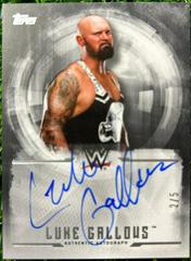 Luke Gallows [Black] Wrestling Cards 2017 Topps WWE Undisputed Autographs Prices