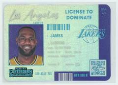 LeBron James Basketball Cards 2021 Panini Contenders License to Dominate Prices