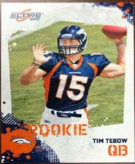 Tim Tebow #396 Football Cards 2010 Panini Score Prices