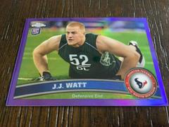J.J. Watt [Purple Refractor] #104 Football Cards 2011 Topps Chrome Prices