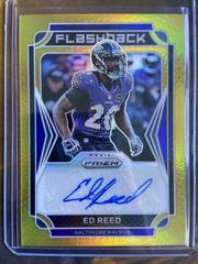 Ed Reed [Gold Prizm] Football Cards 2021 Panini Prizm Flashback Autographs Prices