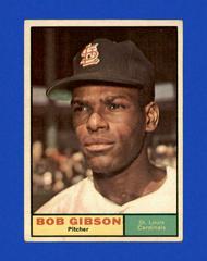 Bob Gibson #211 Baseball Cards 1961 Topps Prices