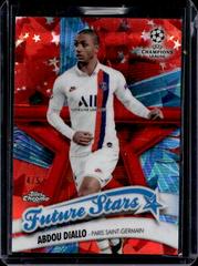Abdou Diallo [Red] Soccer Cards 2019 Topps Chrome UEFA Champions League Sapphire Future Stars Prices