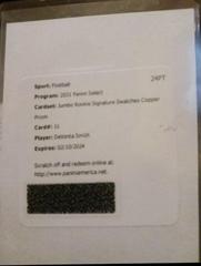 DeVonta Smith [Copper] #JRS-DVS Football Cards 2021 Panini Select Jumbo Rookie Signature Swatches Prices