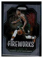 Giannis Antetokounmpo #13 Basketball Cards 2022 Panini Prizm Fireworks Prices