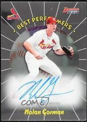 Nolan Gorman #NG Baseball Cards 2018 Bowman's Best 1998 Performers Autographs Prices