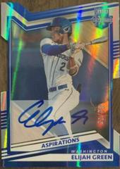 Elijah Green [Aspirations Die Cut Signature] #5 Baseball Cards 2022 Panini Elite Extra Edition Prices
