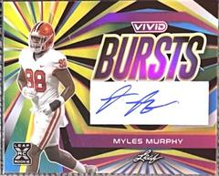 Myles Murphy #VB-MM1 Football Cards 2023 Leaf Vivid Autographs Bursts Prices