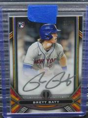 Brett Baty [Orange] #LIA-BB Baseball Cards 2023 Topps Tribute League Inauguration Autographs Prices