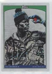 Jazz Chisholm Jr. [Green Rainbow Foil] #4 Baseball Cards 2022 Topps X Lauren Taylor Prices