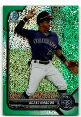 Adael Amador [Green Sparkle] #BDC-59 Baseball Cards 2022 Bowman Draft Chrome Prices