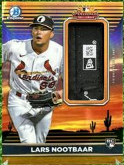 Lars Nootbaar [Orange] #AFLR-LN Baseball Cards 2022 Bowman Chrome AFL Relics Prices