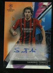 Sandro Tonali [Orange] Soccer Cards 2021 Topps Finest UEFA Champions League Autographs Prices