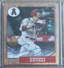 Shohei Ohtani [Orange] Baseball Cards 2022 Topps Chrome 1987 Autographs Prices