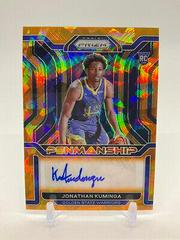 Jonathan Kuminga [Orange Ice] #RP-JKU Basketball Cards 2021 Panini Prizm Rookie Penmanship Prices