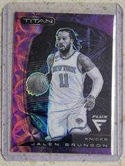 Jalen Brunson [Purple Scope] #37 Basketball Cards 2022 Panini Flux Titan Prices