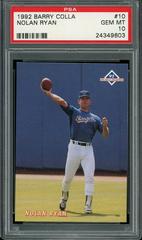 Nolan Ryan #10 Baseball Cards 1992 Barry Colla Ryan Prices