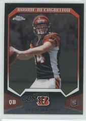 Andy Dalton Football Cards 2011 Topps Chrome Rookie Recognition Prices
