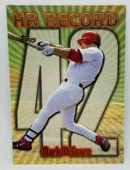 Mark McGwire [#42] #220 Baseball Cards 1999 Topps Home Run Record Prices