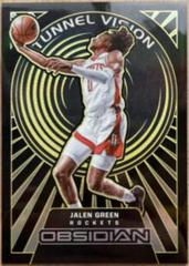 Jalen Green [Yellow] #9 Basketball Cards 2021 Panini Obsidian Tunnel Vision Prices
