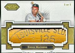 Eddie Mathews Baseball Cards 2023 Topps Tier One Limited Lumber Prices
