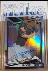 Jackson Holliday [Prime Numbers Signature B] Baseball Cards 2022 Panini Elite Extra Edition Prices