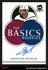Quinton Byfield #TB-BY Hockey Cards 2021 Upper Deck The Cup The Basics Auto Prices