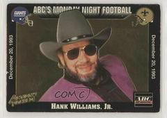 Hank Williams Jr. Football Cards 1993 Action Packed Monday Night Football Prices