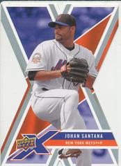 Johan Santana [Die Cut] #64 Baseball Cards 2008 Upper Deck X Prices