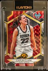 Caitlin Clark [Geometric Red Refractor] #30 Basketball Cards 2023 Bowman Best University Prices