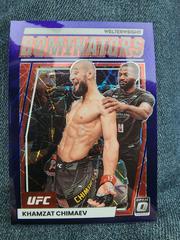 Khamzat Chimaev [Purple Velocity] #11 Ufc Cards 2023 Panini Donruss Optic UFC Dominators Prices
