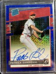 Patrick Sandoval [Blue Mojo] Baseball Cards 2020 Panini Donruss Optic Rated Rookies Signatures Prices