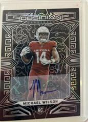 Michael Wilson #103 Football Cards 2023 Panini Obsidian Signature Prices