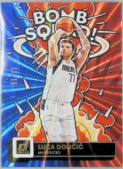 Luka Doncic [Red Blue Laser] #6 Basketball Cards 2022 Panini Donruss Bomb Squad Prices
